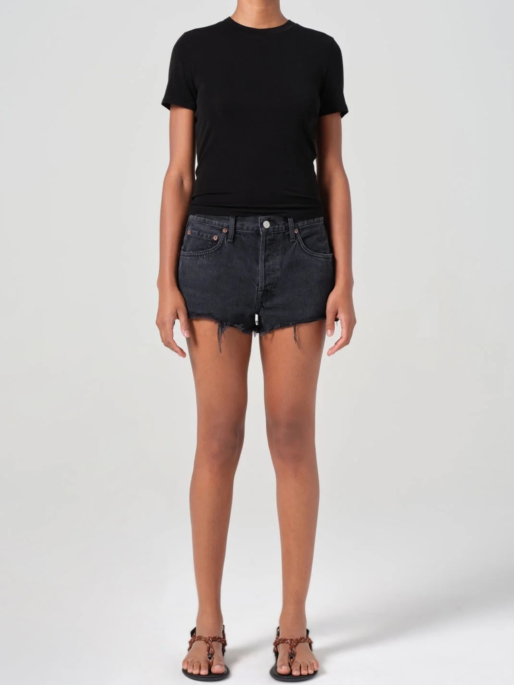 AGOLDE Parker Vintage Cut Off Shorts Theme NWT